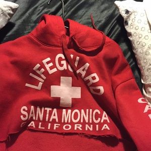 Lifeguard cropped hoodie